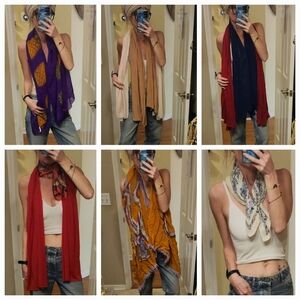 HUGE Scarf Lot Bundle Of 10